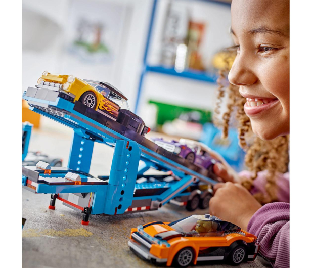 LEGO City 60408 Laweta z samochodami sportowymi - 1248594 - zdjęcie 9